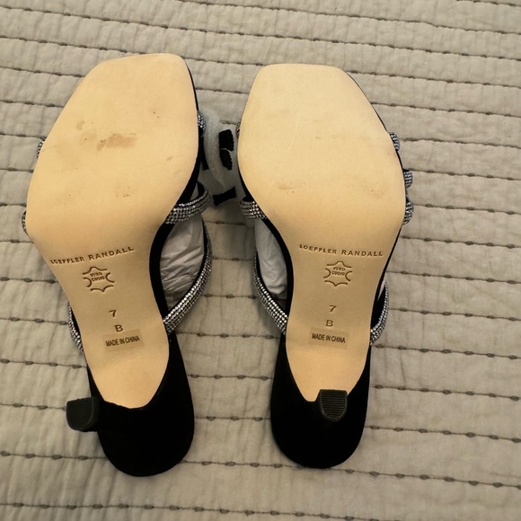 Loeffler Randall Margi Bow Crystal Knot Mule Sandals Size 7 - Picture 4 of 7